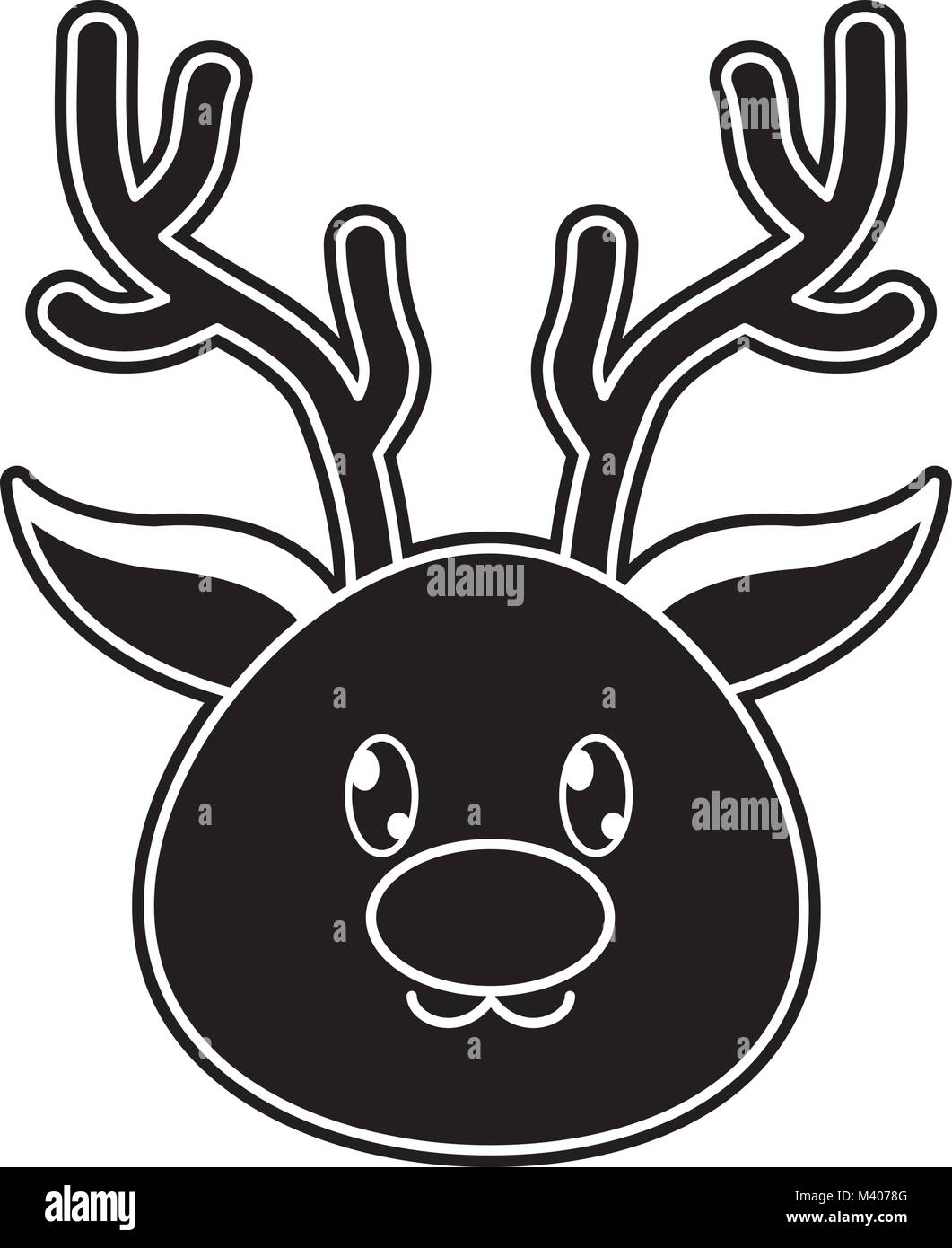 Raindeer silhouette hires stock photography and images Alamy