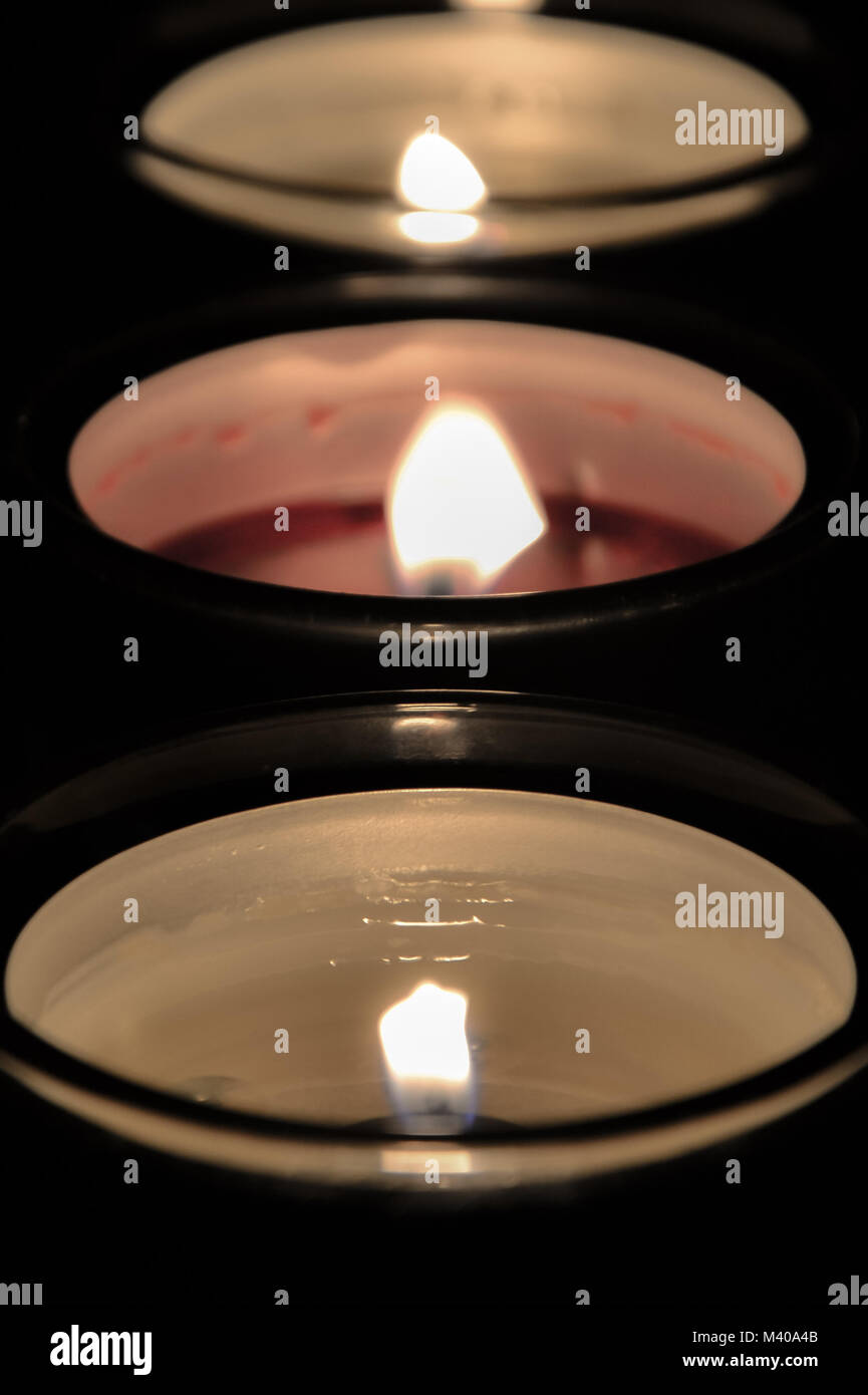 Candle Flame Isolated on Black Stock Photo - Alamy