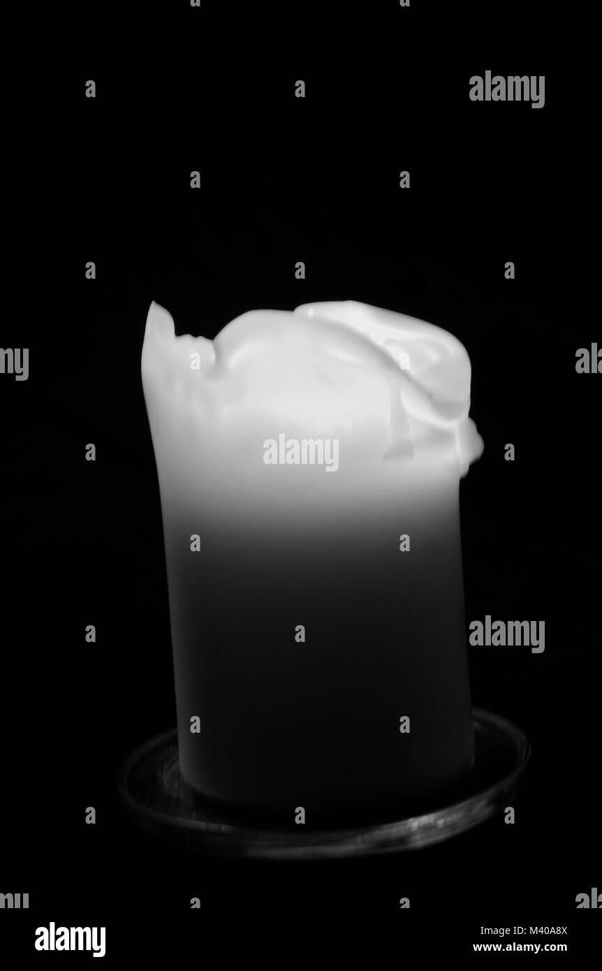 Candle Flame Isolated on Black Stock Photo Alamy
