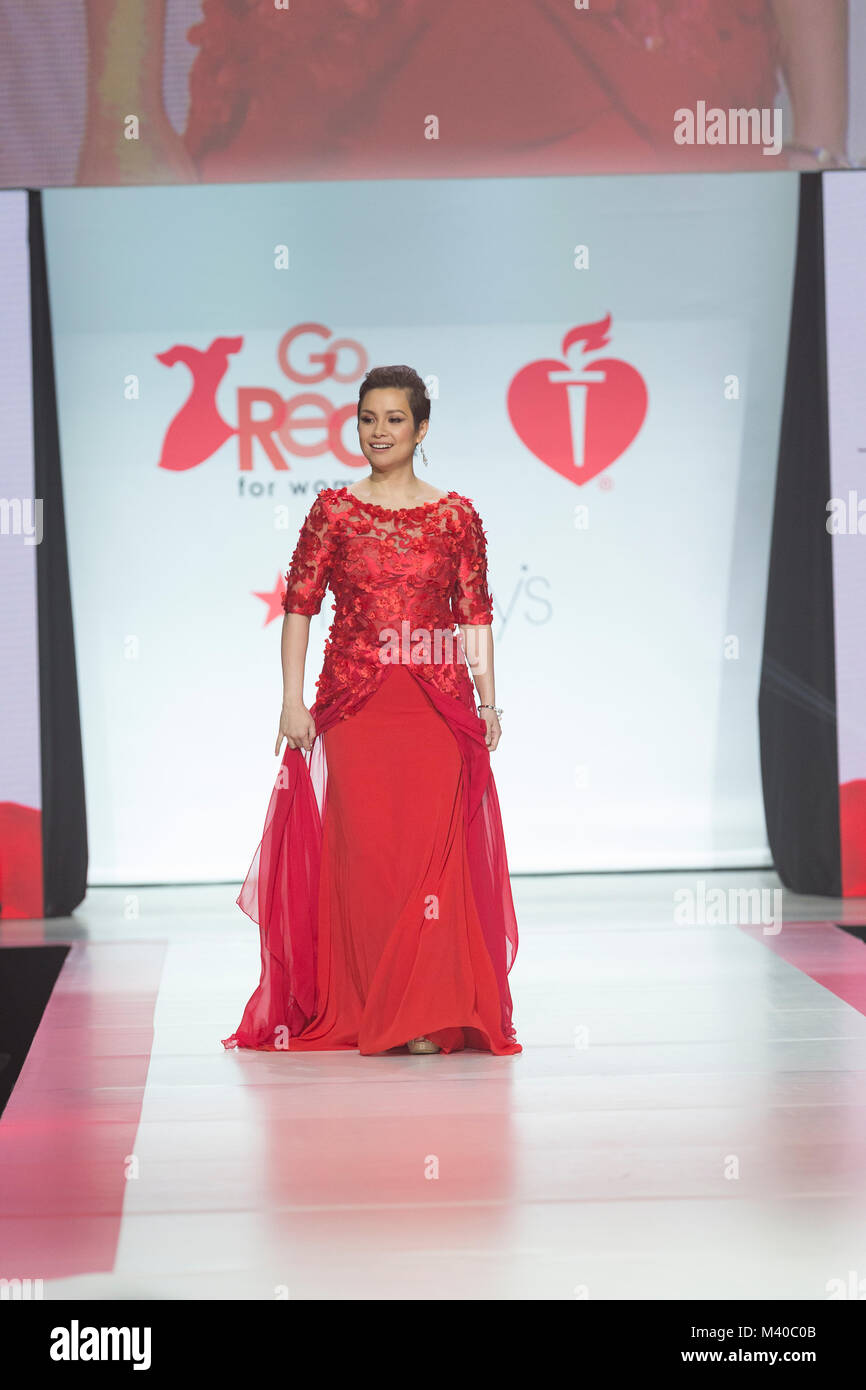 New York NY February 8 2018 Lea Salonga wearing gown by