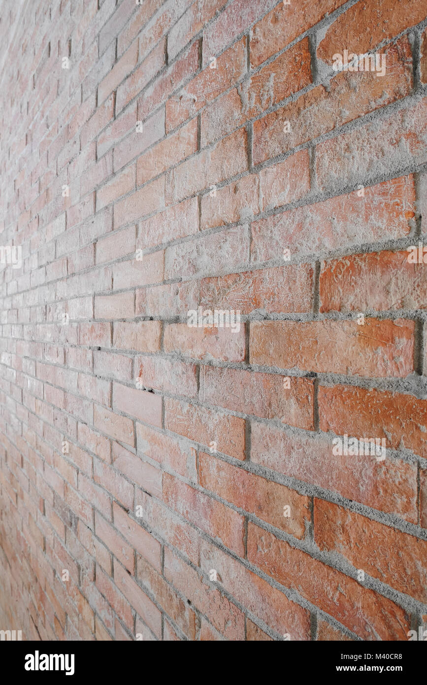 Wall background with old vintage brick wall Stock Photo - Alamy