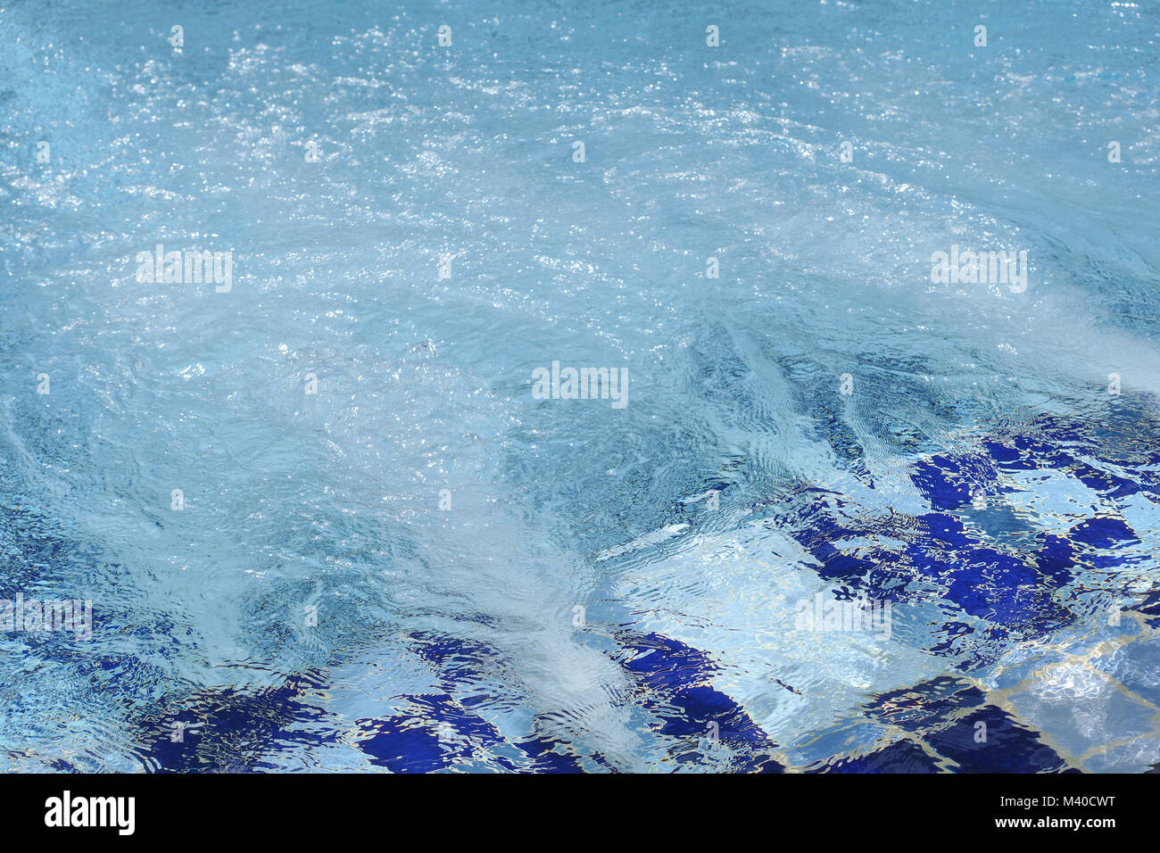 Water jet in swimming pool Stock Photo Alamy