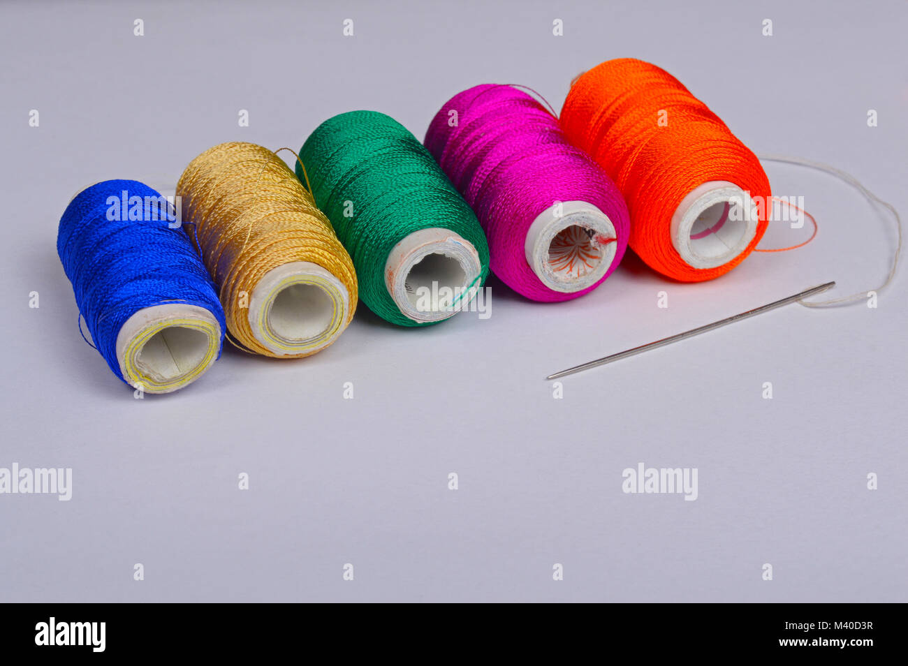 Buttons, Spool Of Thread And Zippers On White Stock Photo, Picture and  Royalty Free Image. Image 52431475.