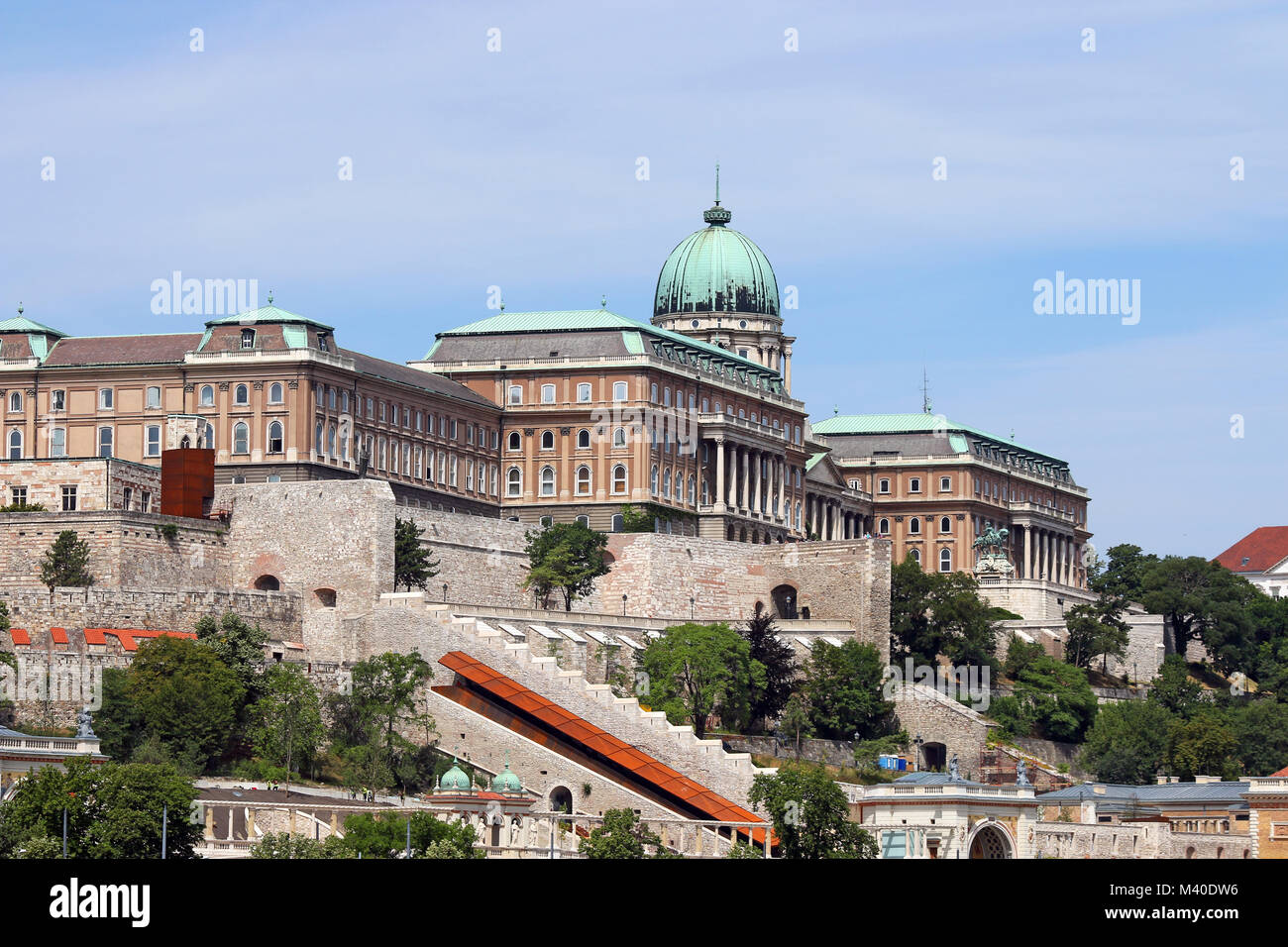Royal castle on hill Budapest Hungary Stock Photo