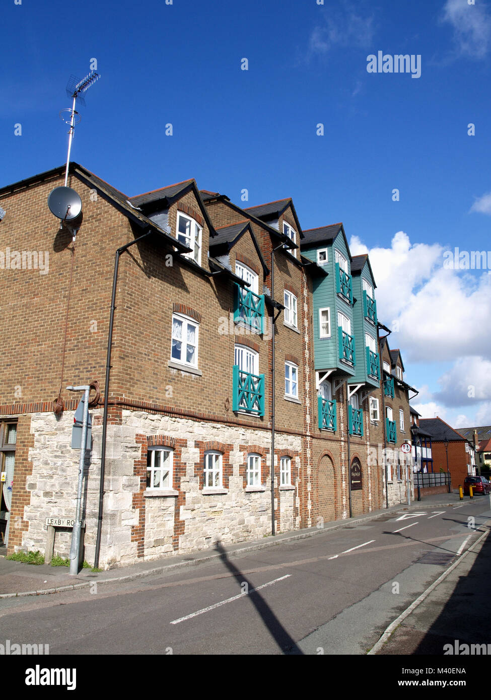 Refurbished flats at Eling, Totton, Southampton, Hampshire, England, UK