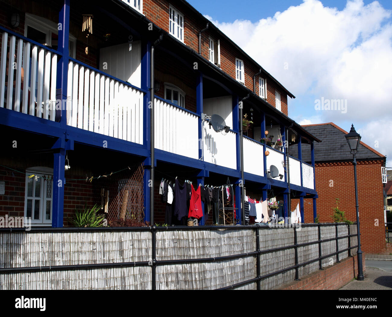 Refurbished flats at Eling, Totton, Southampton, Hampshire, England, UK