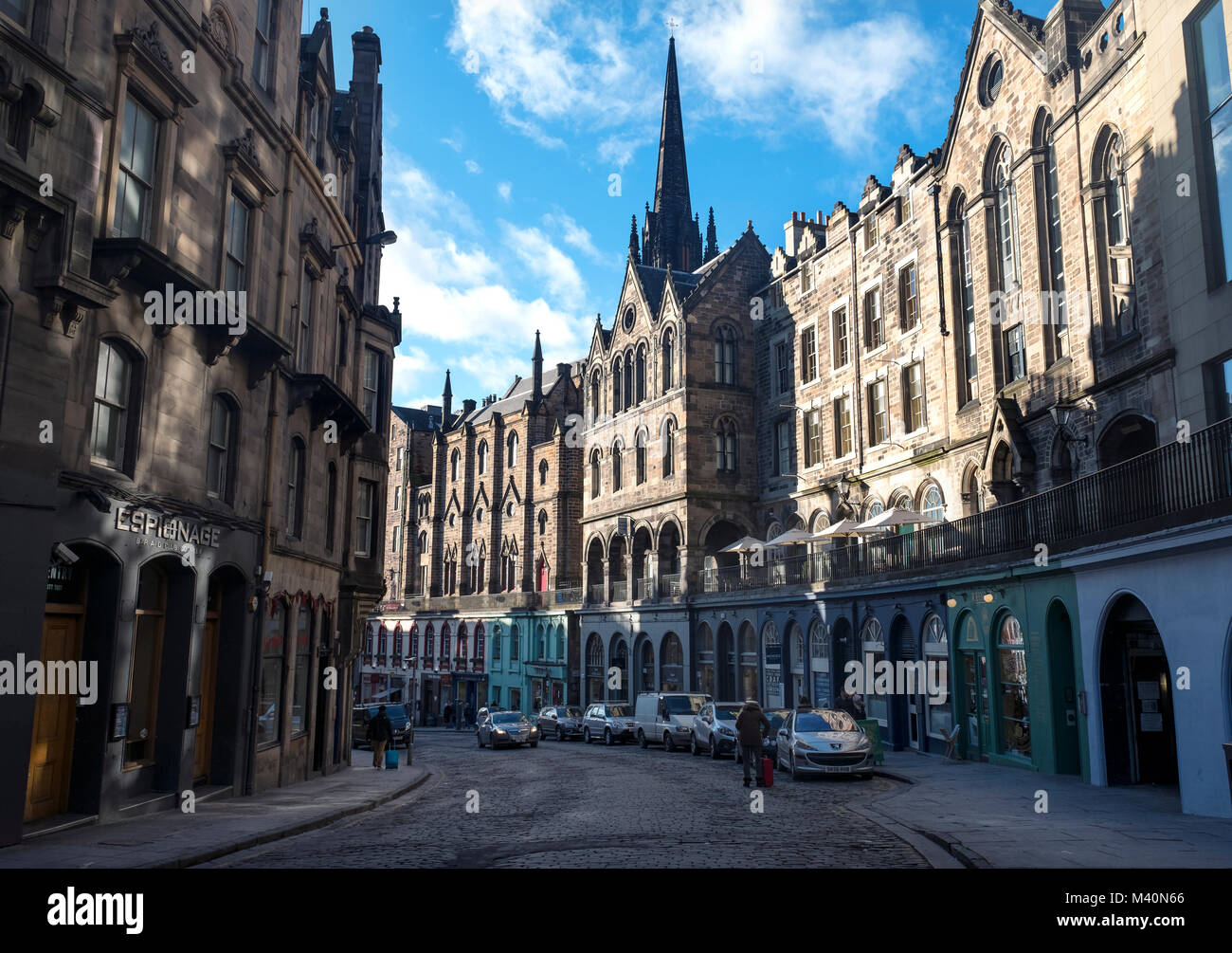 Victoria street scottish architecture hires stock photography and
