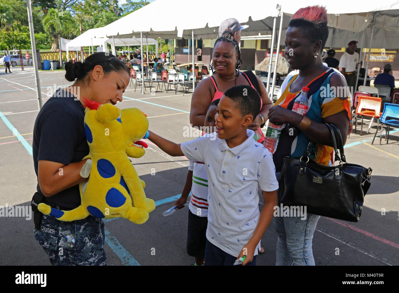 150805ABK746094 ROSEAU, Dominica (Aug. 5, 2015) Hospital Corpsman