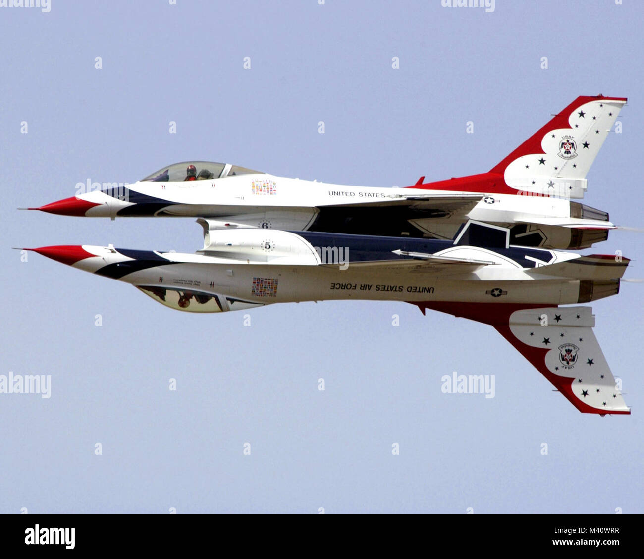 Thunderbirds (U.S. Air Force photo/Tech. Sgt. Sean M. White) Thunderbirds 010 by AirmanMagazine Stock Photo