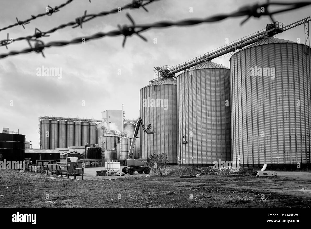 Tank silos Black and White Stock Photos & Images - Alamy