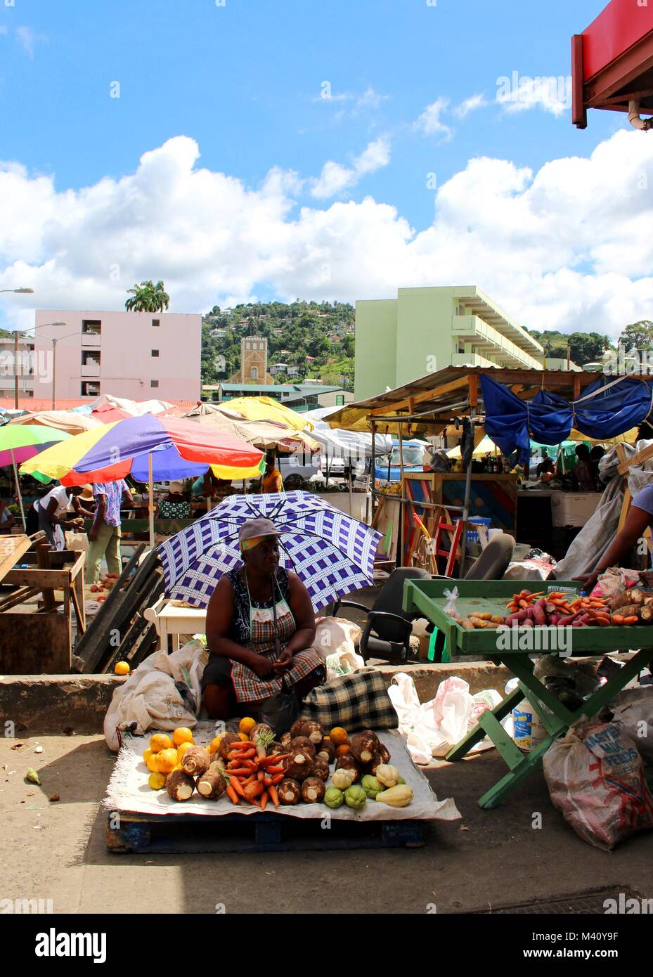 The Castries Market is the largest on Saint Lucia, located in the