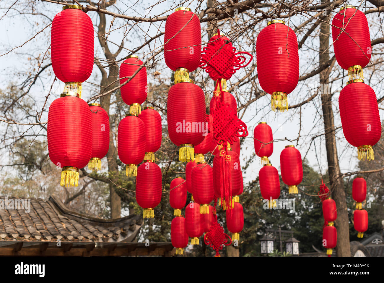 Chinese lantern decorations hires stock photography and images Alamy