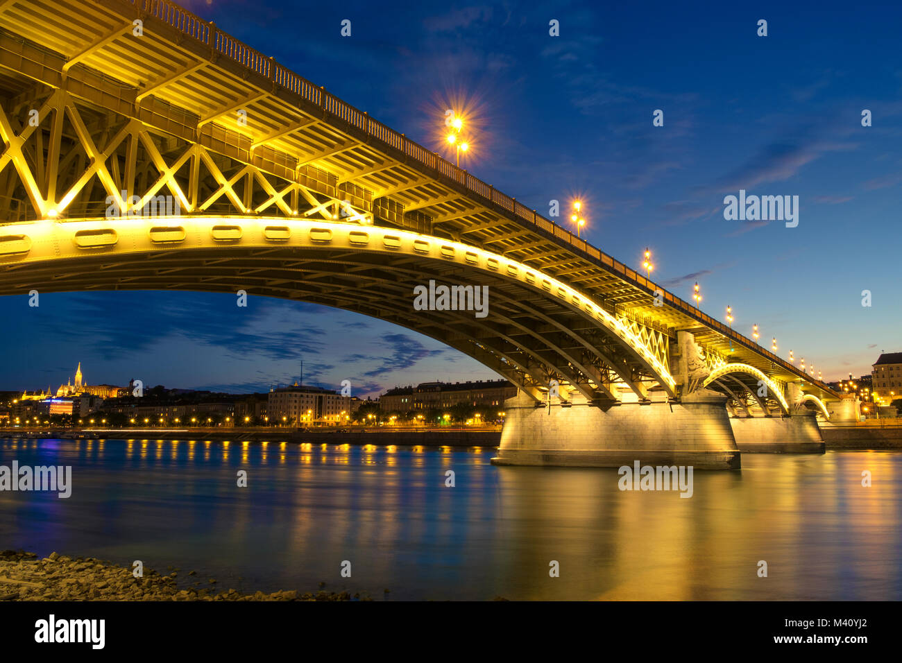 Margaret bridge budapest hungary europe hi-res stock photography and ...