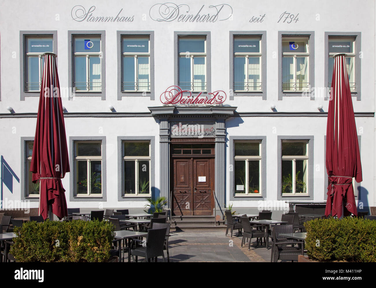 Deinhard building, since 1794 producer of sparkling wine, old town of Koblenz, Rhineland-Palatinate, Germany, Europe Stock Photo
