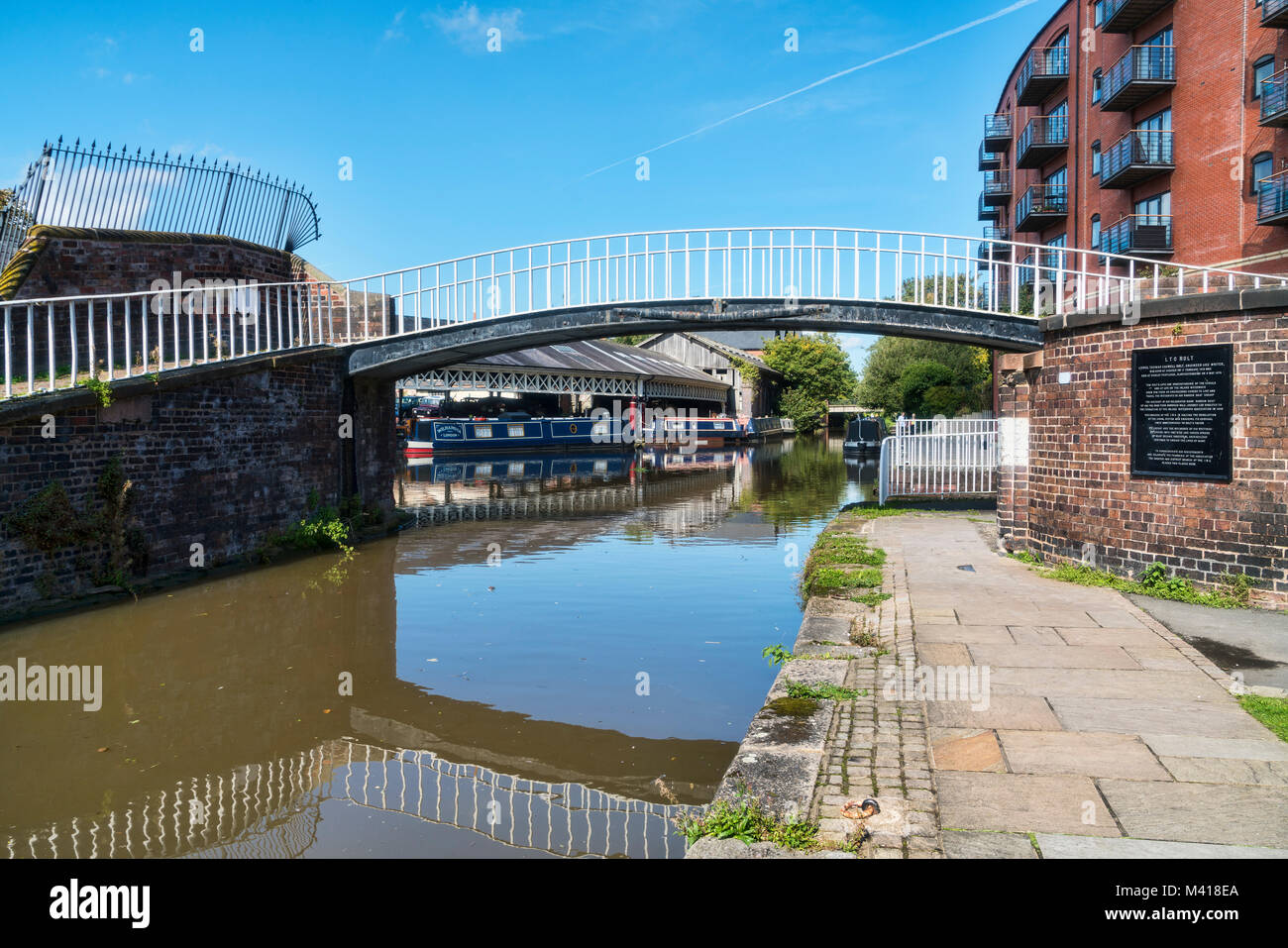 Chester canal port, 18th Century,  transport, Telford, Chester city centre, England, Stock Photo