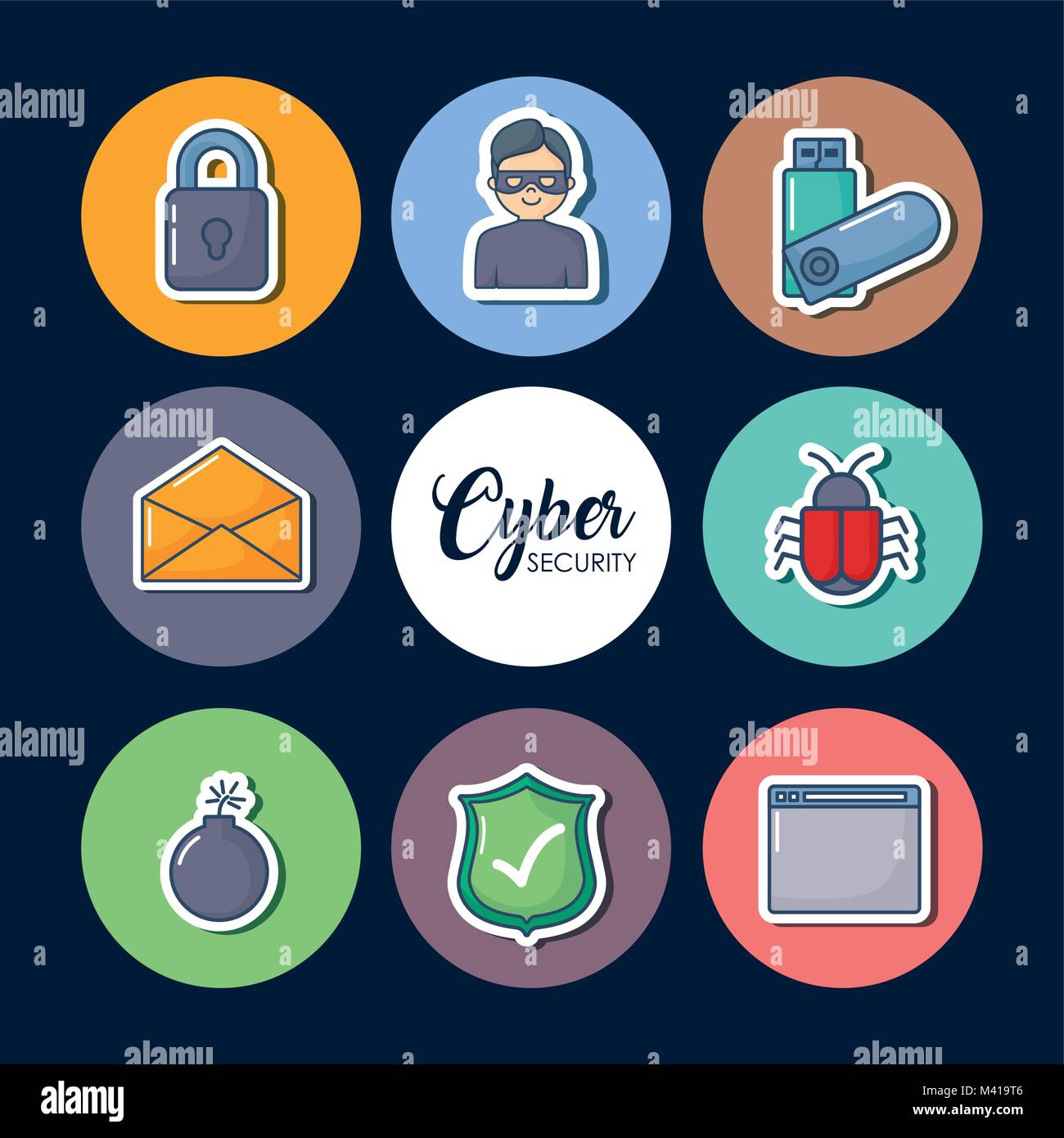 Cyber security design Stock Vector Image & Art - Alamy