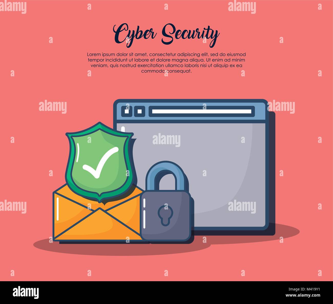 Cyber security design Stock Vector Image & Art - Alamy