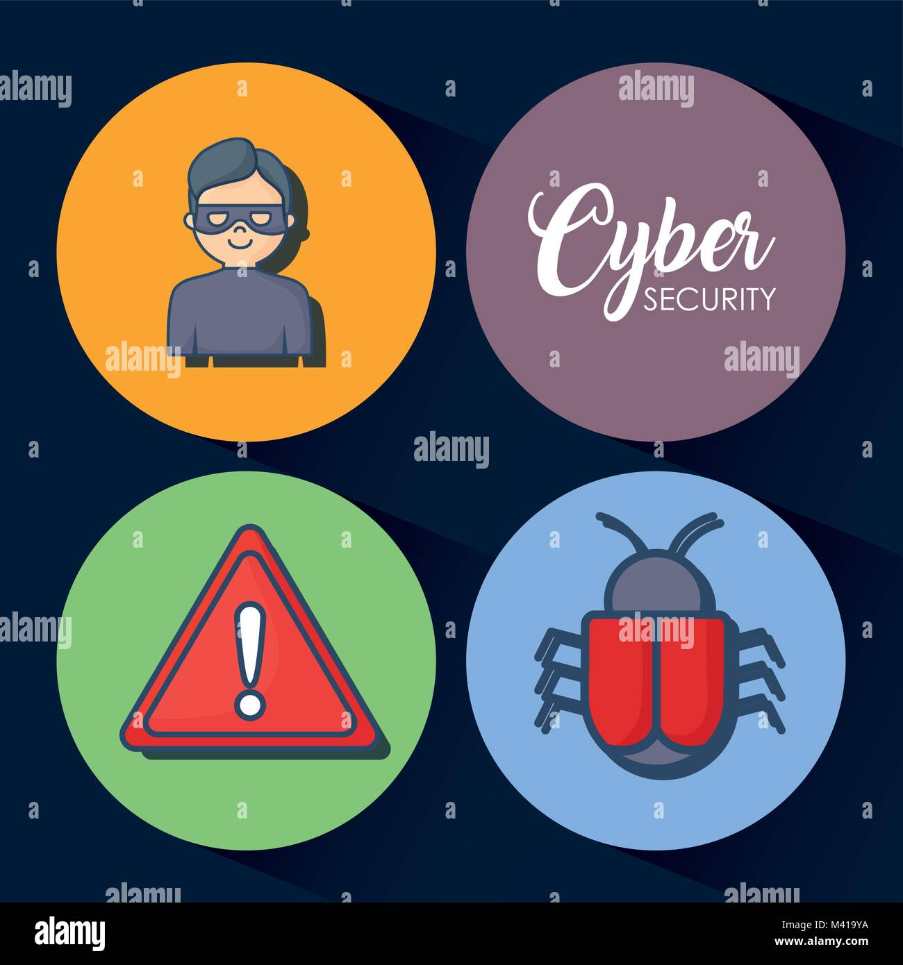 Cyber security design Stock Vector Image & Art - Alamy