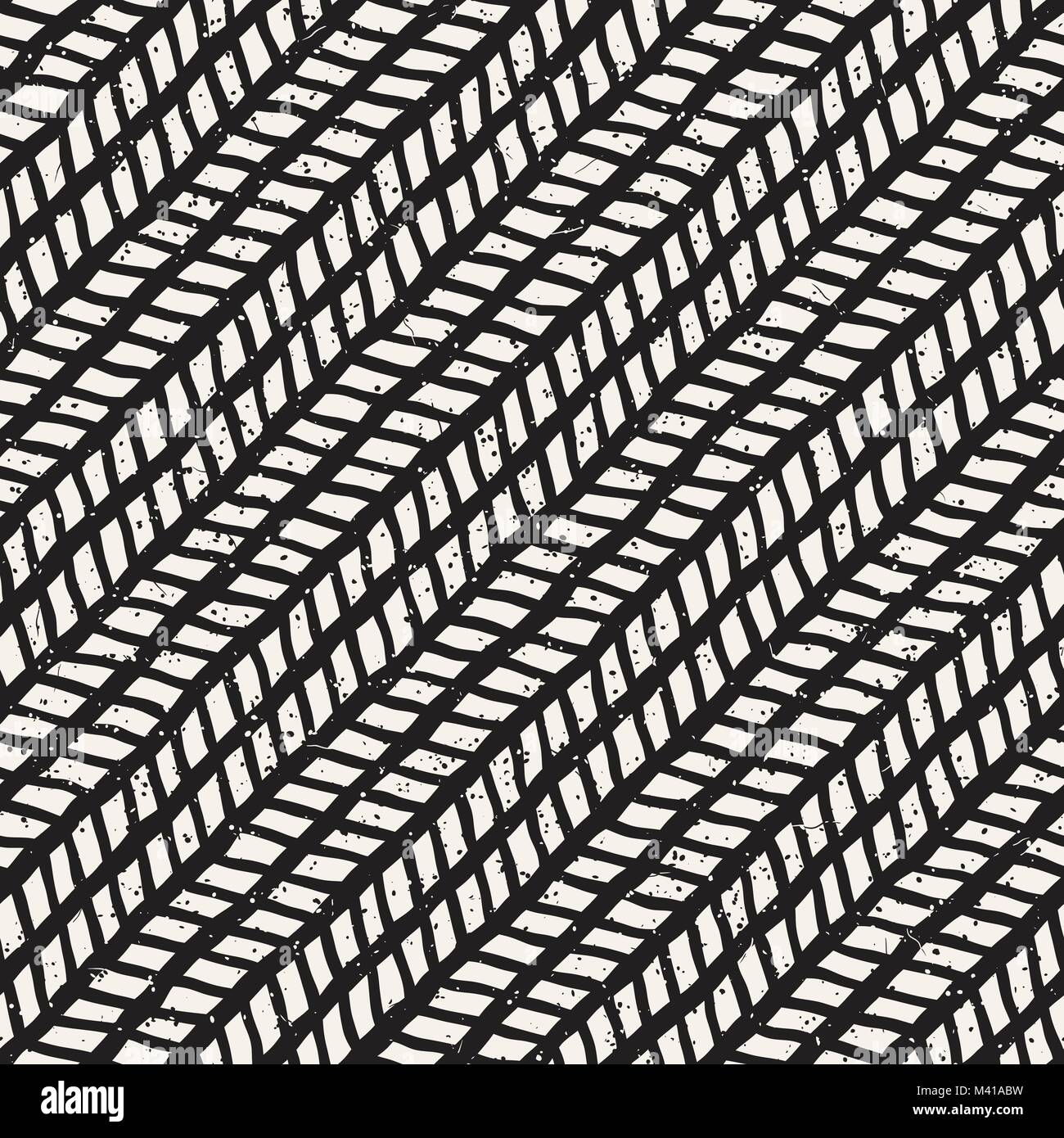 Simple ink geometric pattern. Monochrome black and white strokes ...