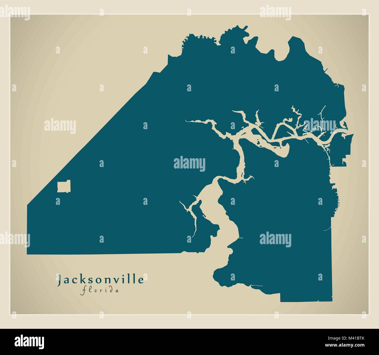 Map of florida counties Stock Vector Images Alamy