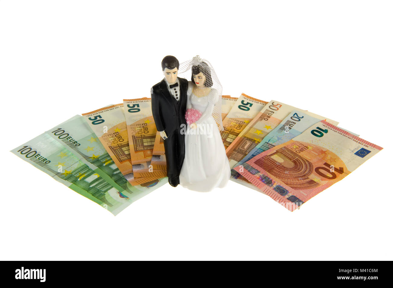 A married couple and their joint income Stock Photo