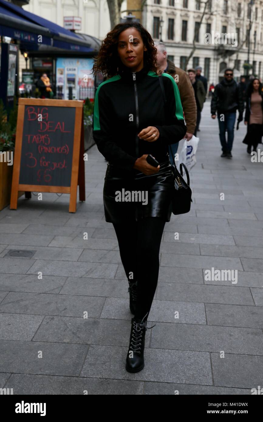 Rochelle Humes seen arriving at Global studios for her first day in het
