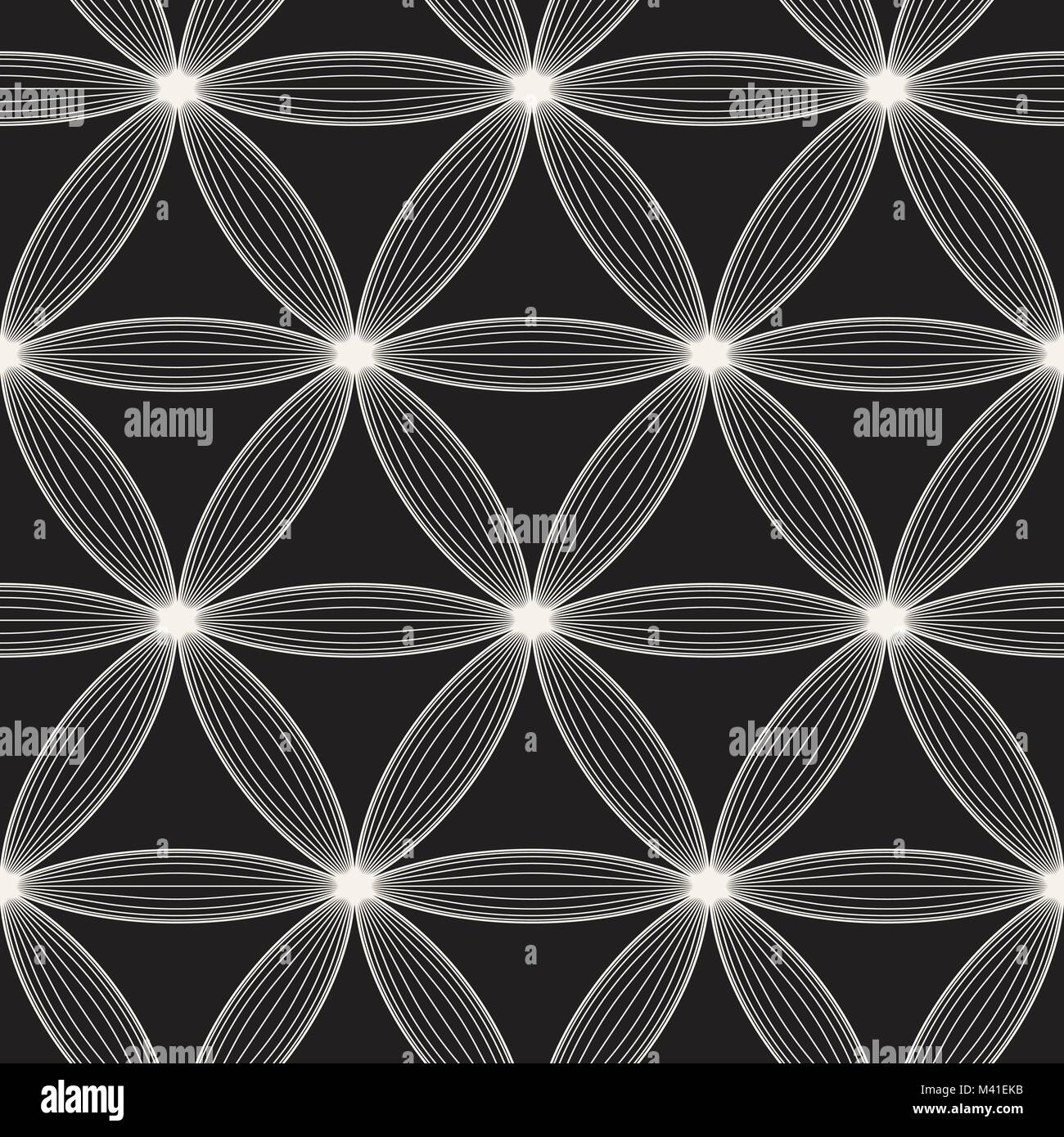 Vector seamless lattice pattern. Modern stylish texture with monochrome ...