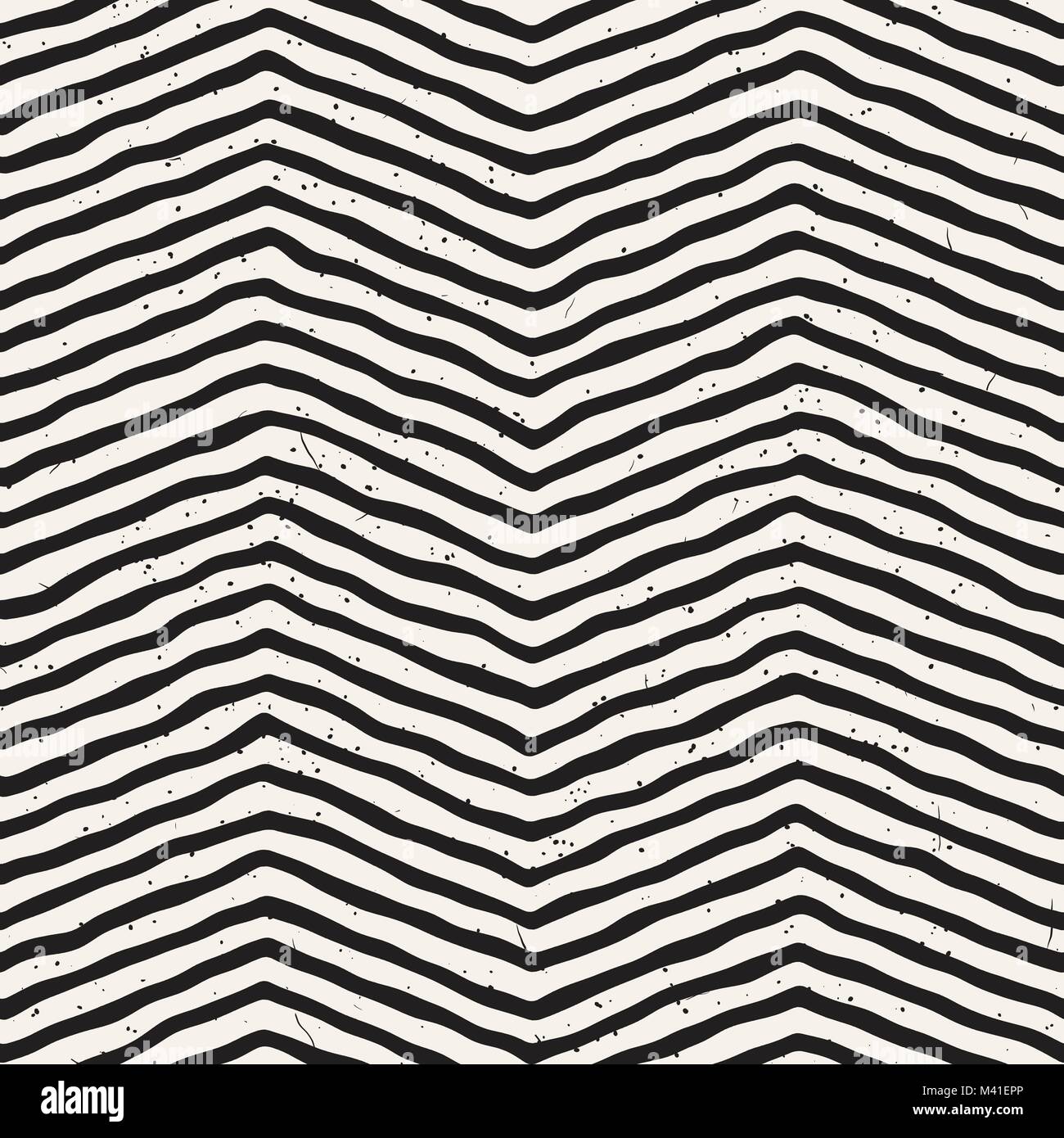 Simple ink geometric pattern. Monochrome black and white strokes ...