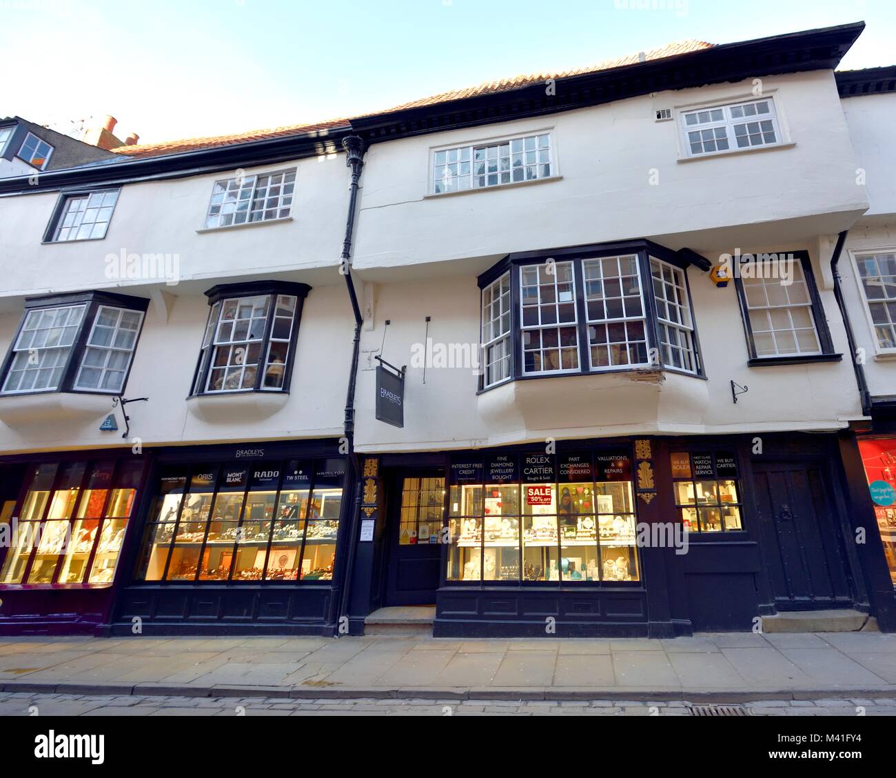 jewellery shops in Stonegate York Yorkshire England UK Stock Photo Alamy