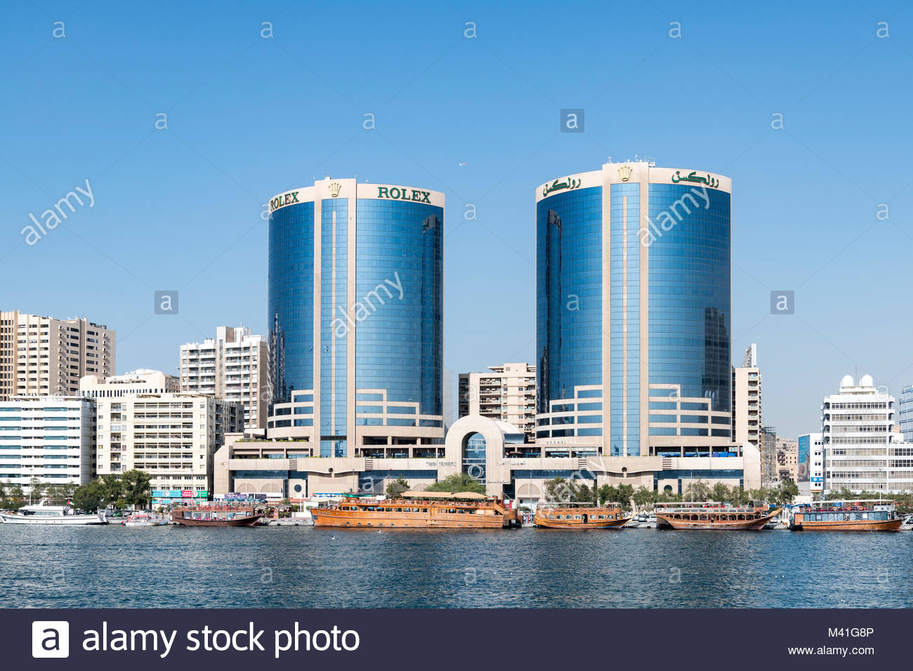 The Deira Twin Towers Also Known As Dubai Or Rolex The Deira Twin Towers Also Known As Dubai Or Rolex Was Built In 1998 And Feature 22 Floors 102 Meter High Buildings