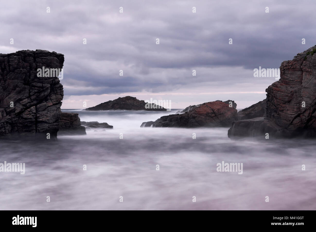 Peninsula Quiberon, Brittany, France. Waves in Brittany Stock Photo - Alamy