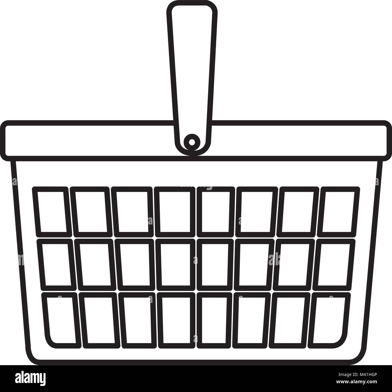 shopping basket isolated icon vector illustration design Stock Vector ...