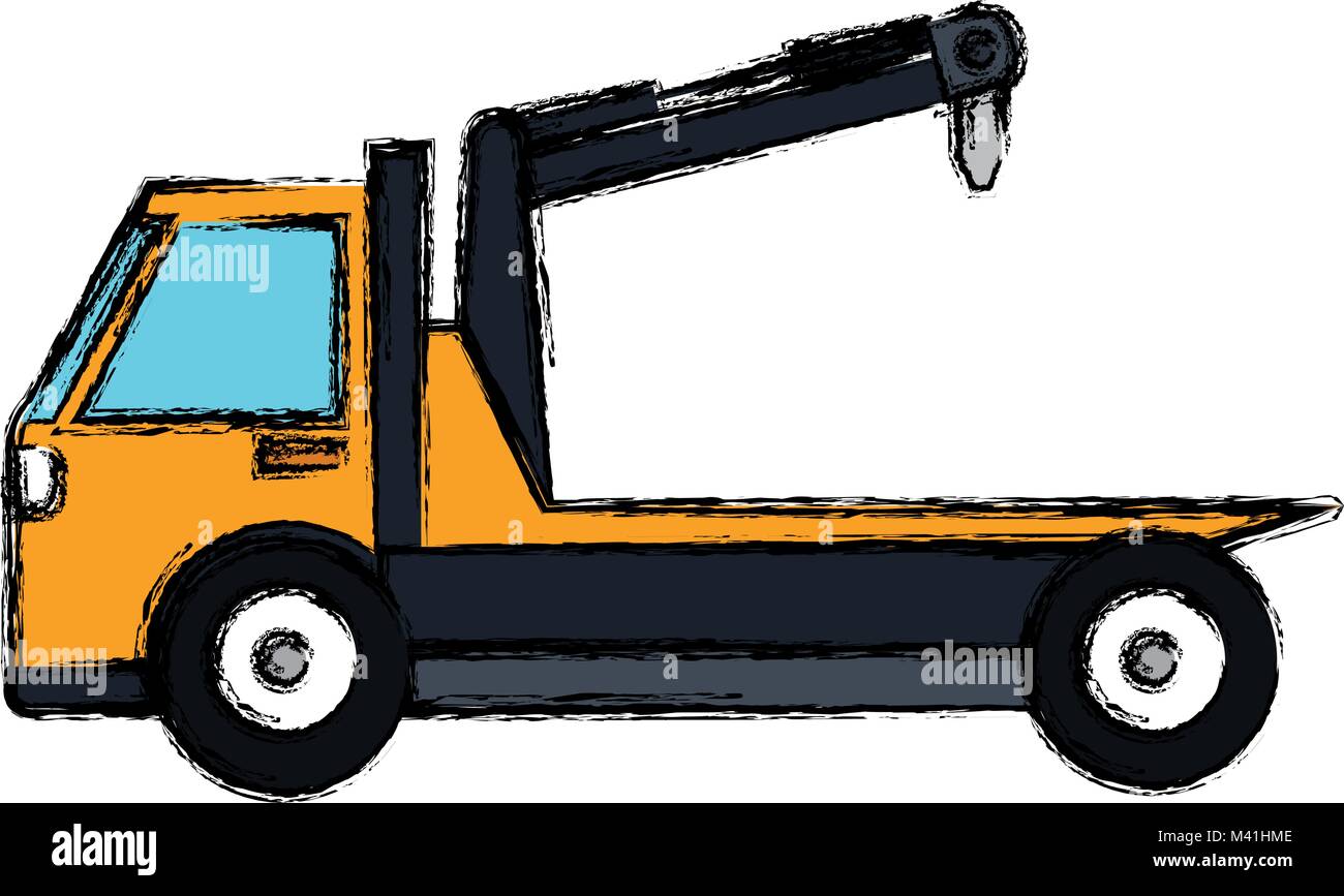 crane truck service icon vector illustration design Stock Vector Image ...