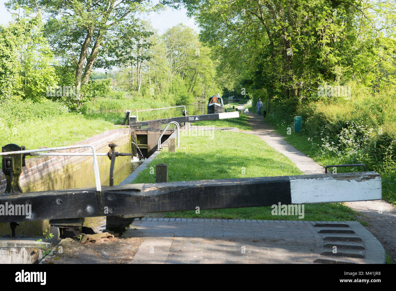 The North Stratford Canal, Near Dicks Lane. Stock Photo