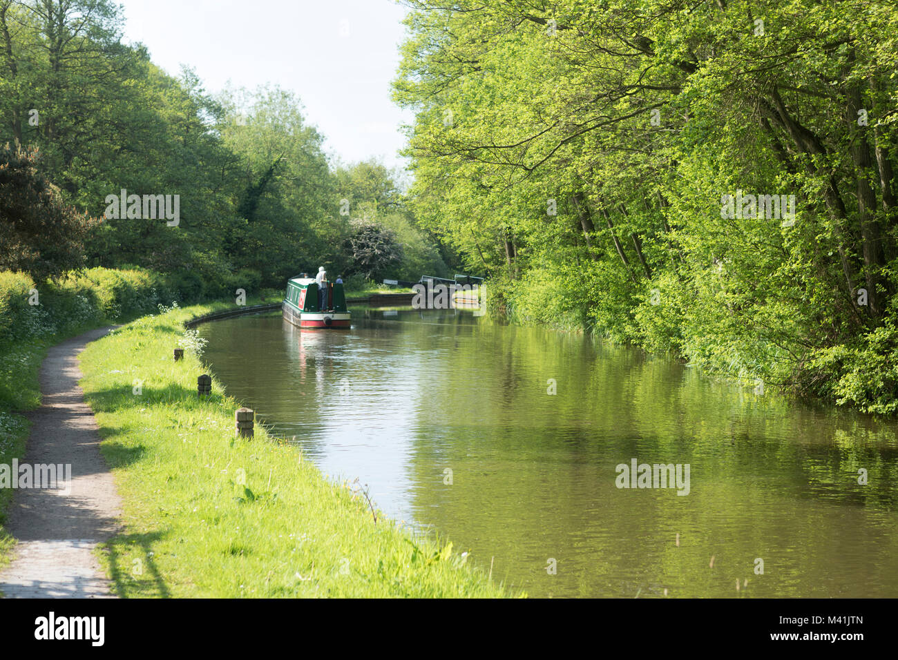 The North Stratford Canal near Dicks Lane. Stock Photo