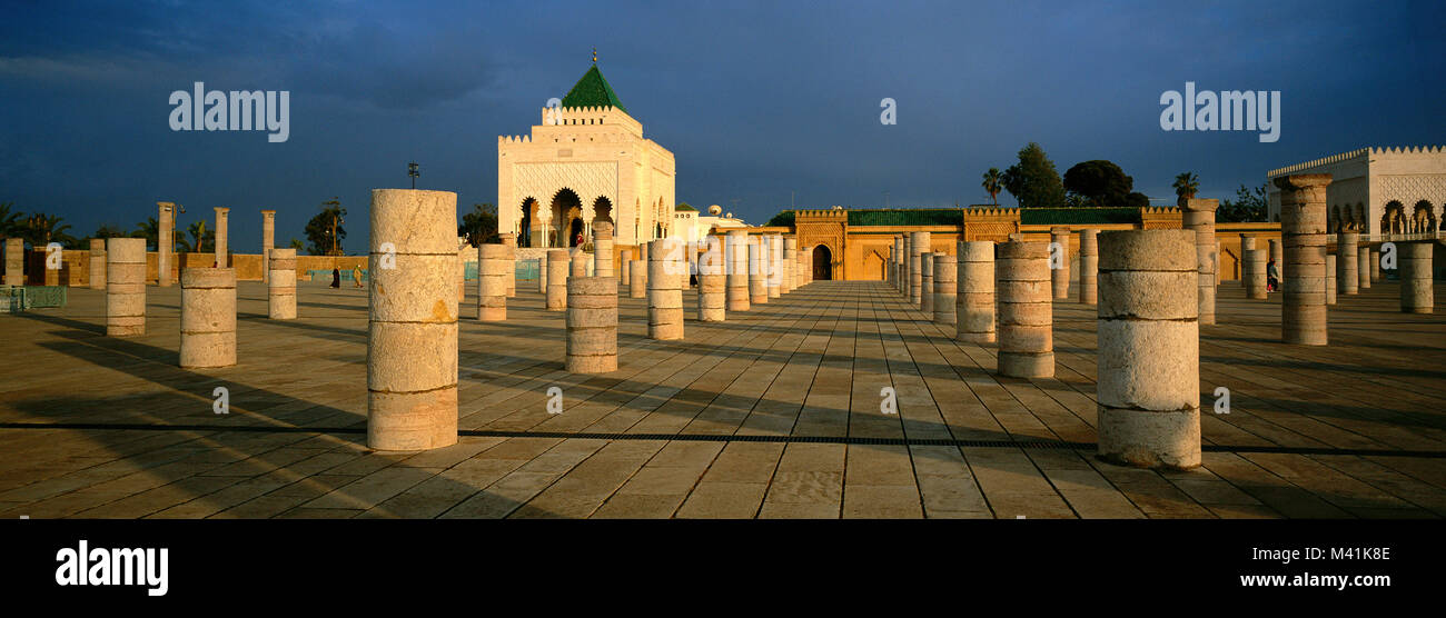 Morocco, Rabat, listed as World Heritage by UNESCO, Mohamed V mosoleum ...
