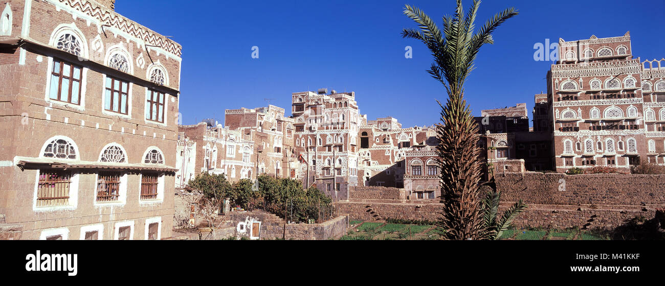Yemen, old town of Sanaa Stock Photo Alamy