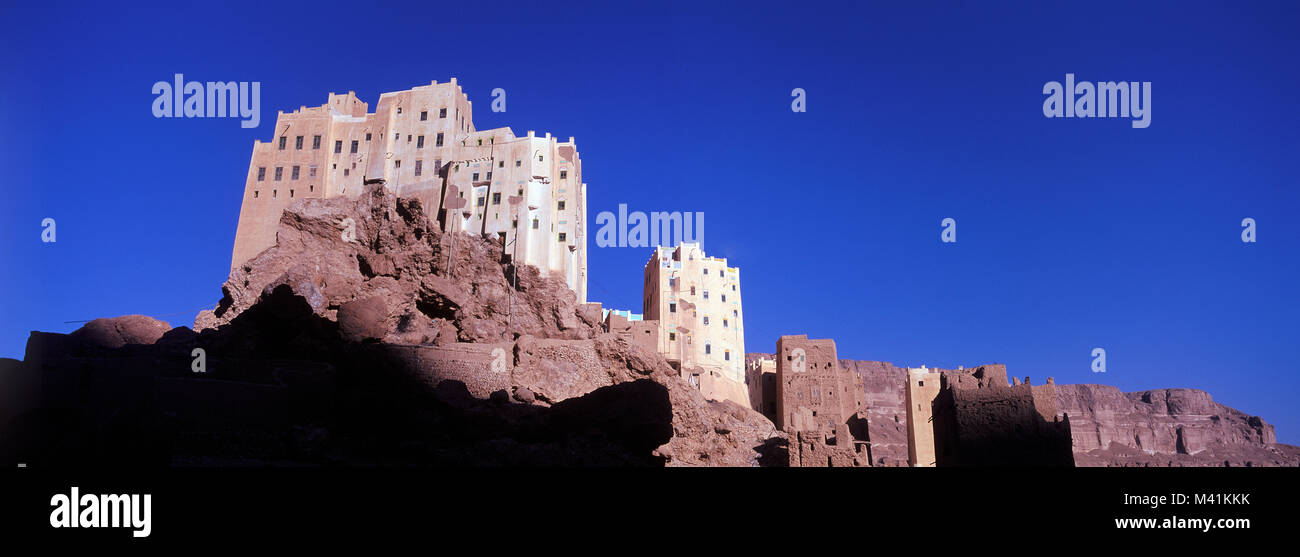 Yemen, province of Hadramaout, the village of Sif in the Wadi Do’An Stock Photo