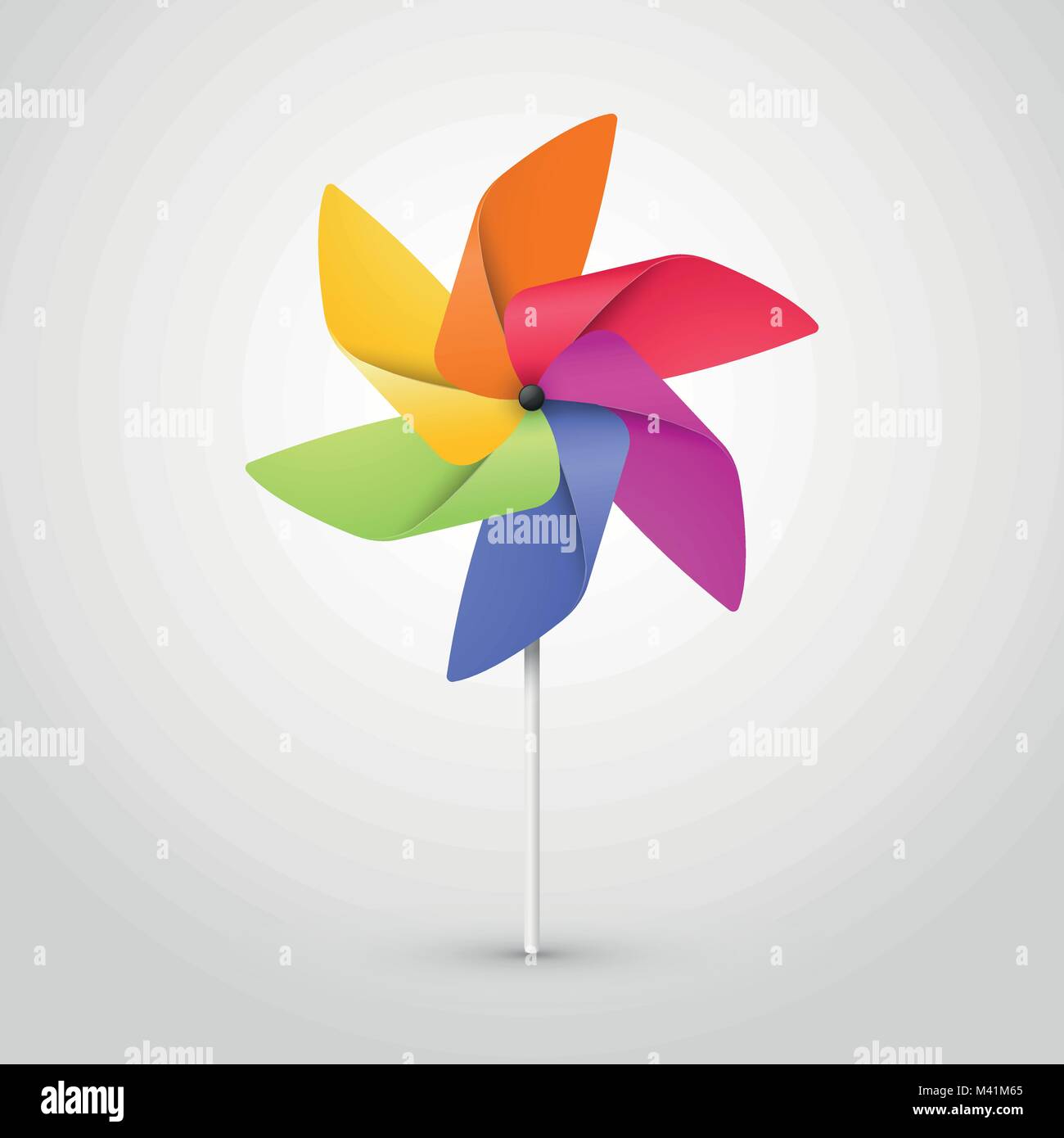 Pinwheel white background Stock Vector Images - Alamy