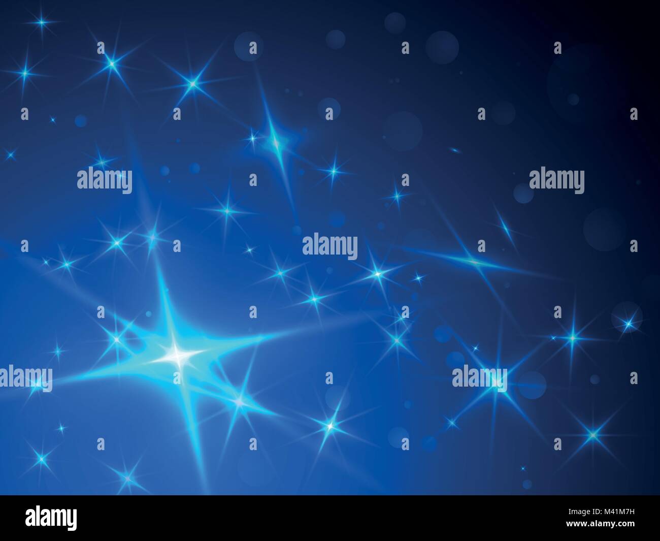 stars abstract blue background Stock Vector Image & Art - Alamy