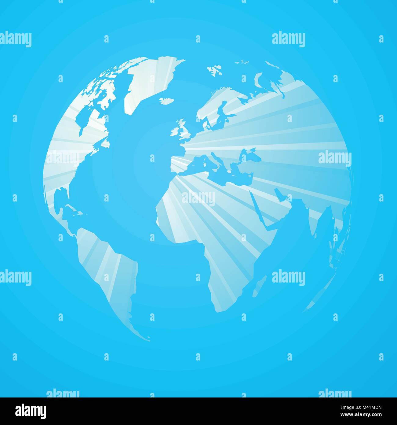 blue striped world map Stock Vector Image & Art - Alamy