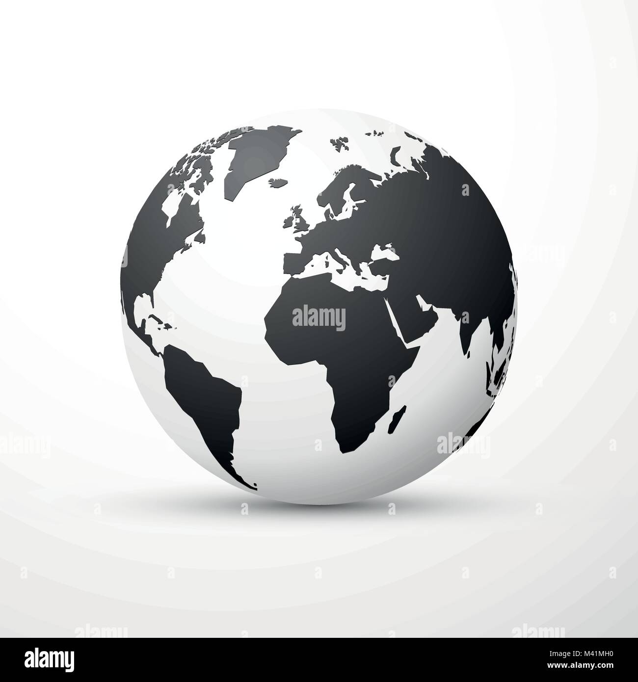 black earth globe world map design Stock Vector Image & Art Alamy