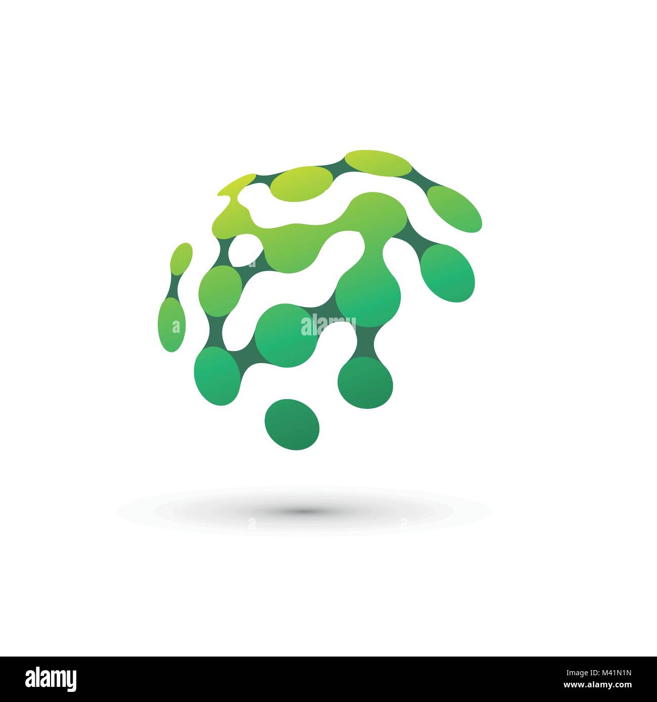 green brain logo illustration Stock Vector Image & Art - Alamy