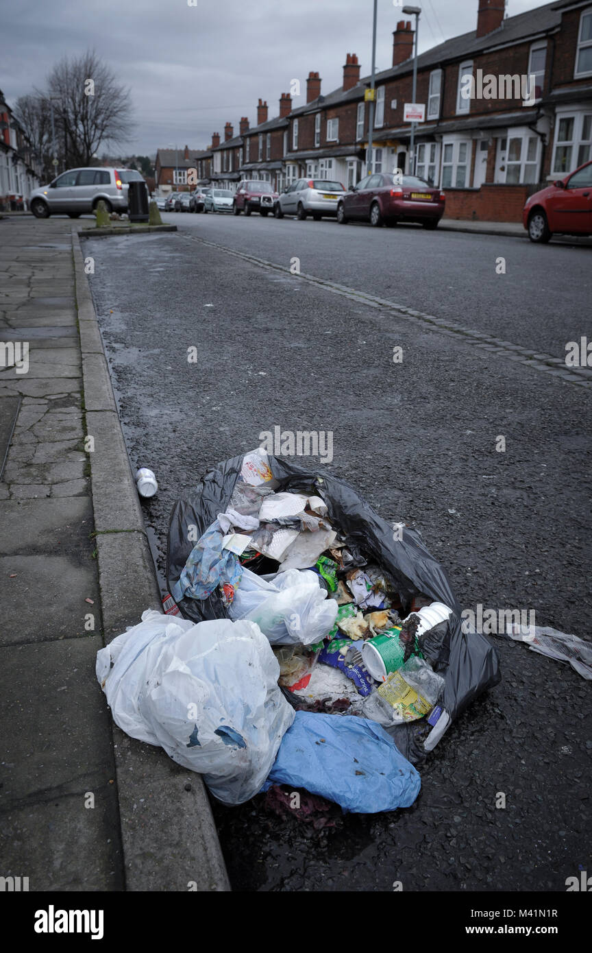 Benefits Street. Pictured is James Turner Street in the Winston Green area of Birmingham. It was filmed for a documentary on Channel 4 TV. Stock Photo