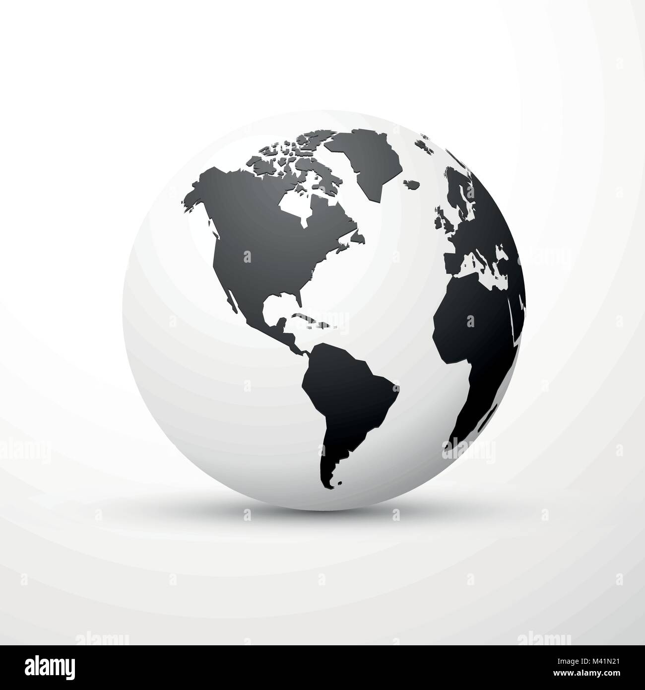 black earth globe world map design america Stock Vector Image & Art Alamy