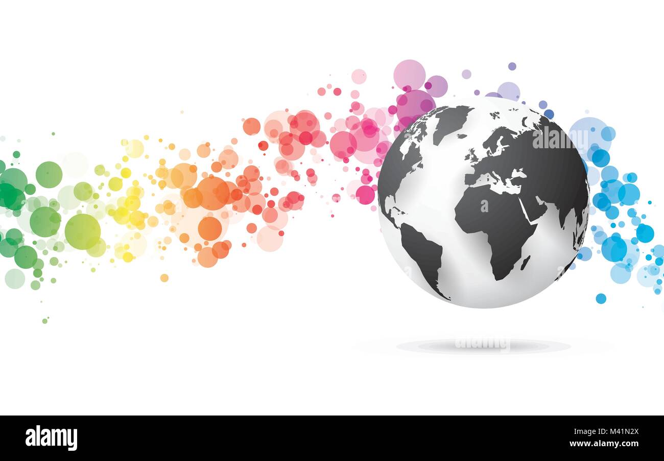 abstract technology background and globe earth Stock Vector Image & Art ...