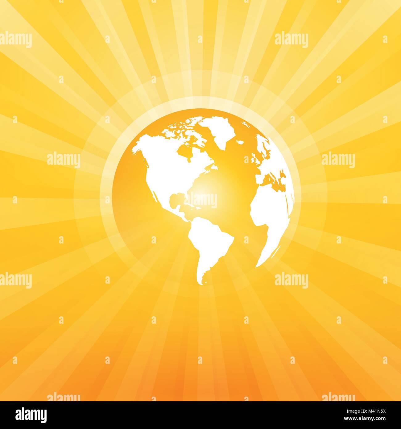 yellow world map Stock Vector Image & Art Alamy