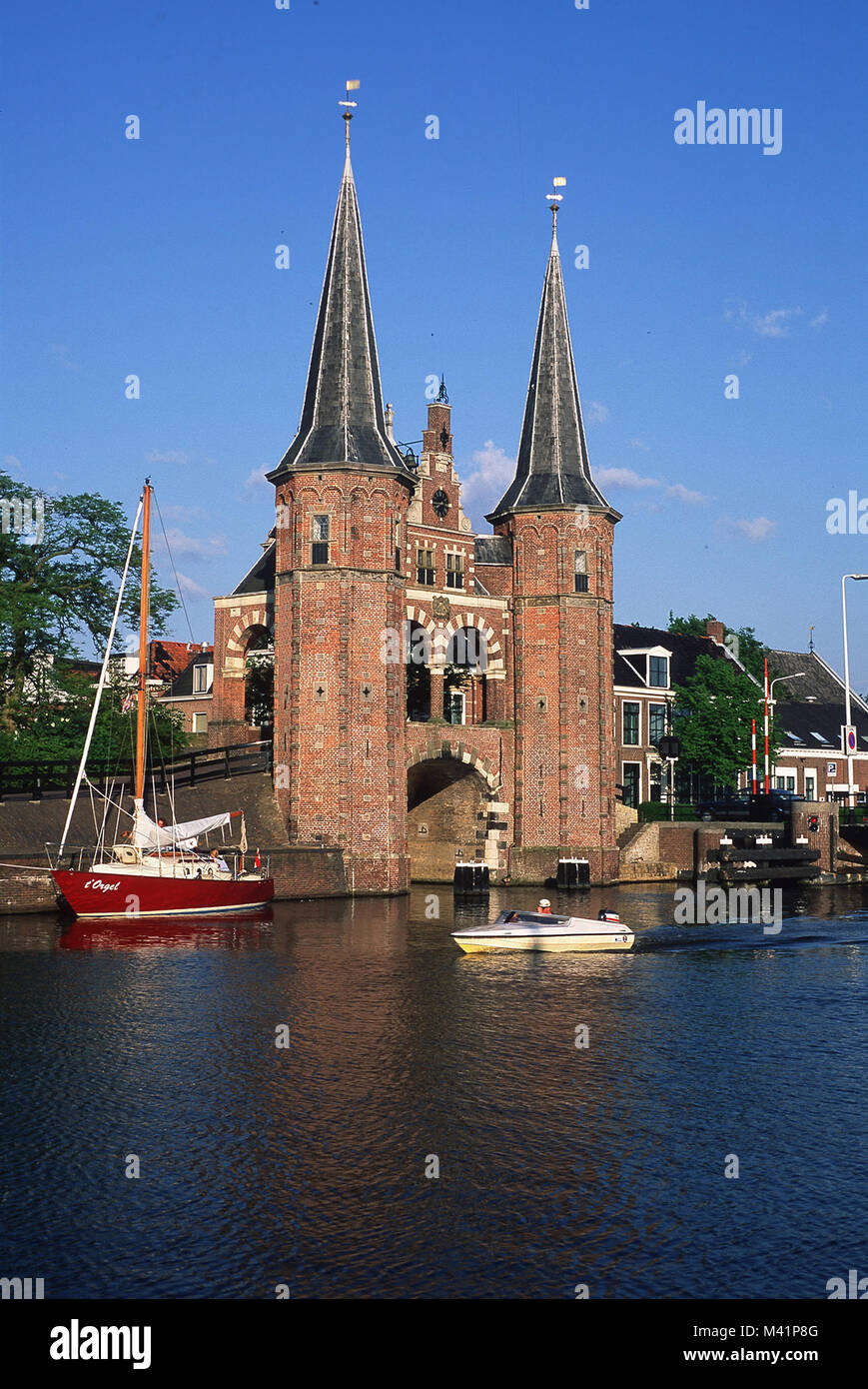 Netherlands, Friesland Province, Sneek, Water Gate Stock Photo