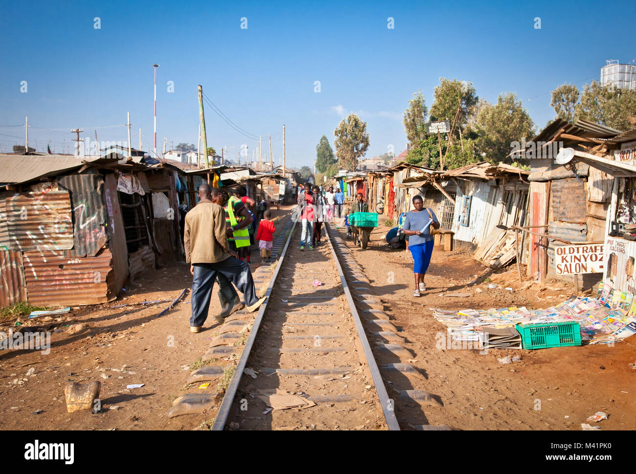 Kibera slums hi-res stock photography and images - Alamy