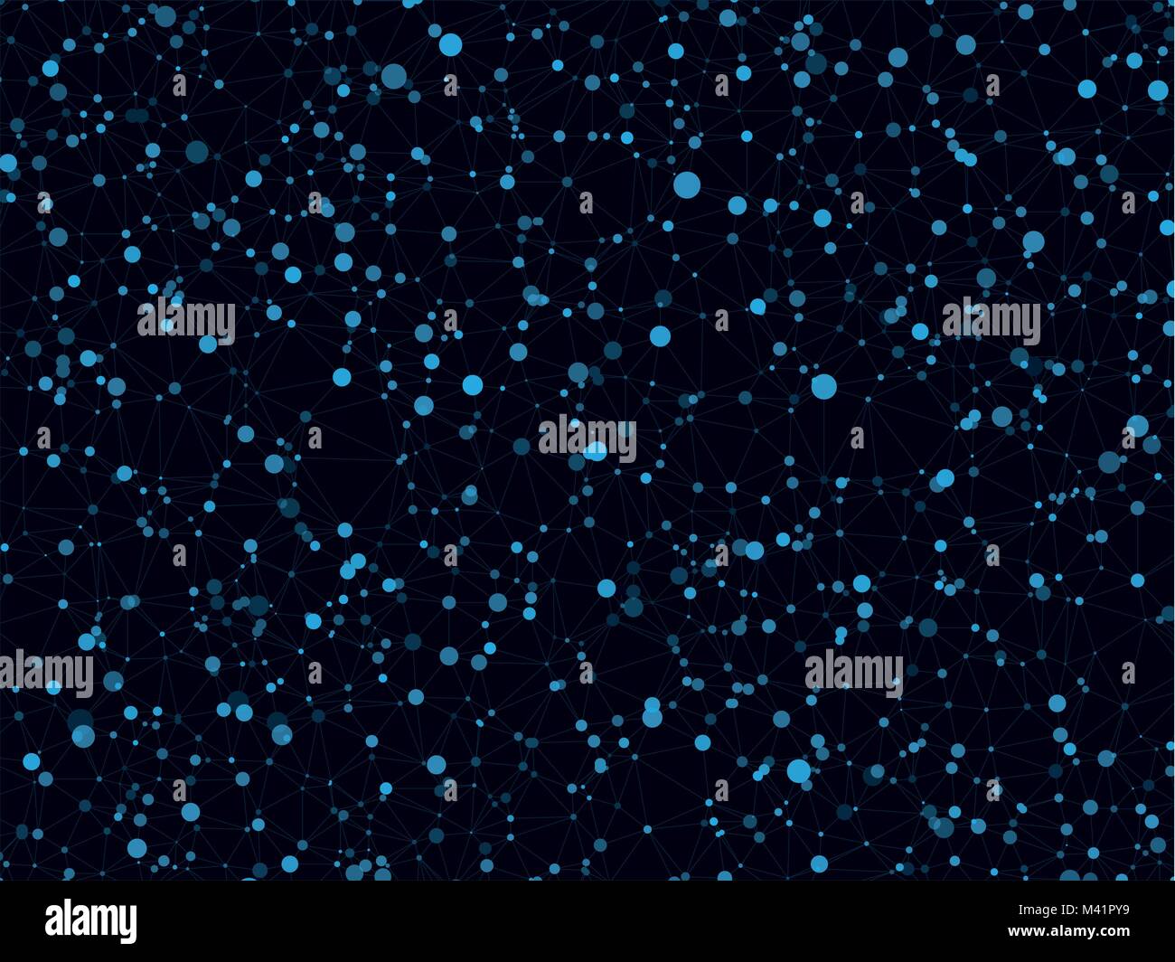 abstract dark blue molecule connection background vector Stock Vector ...